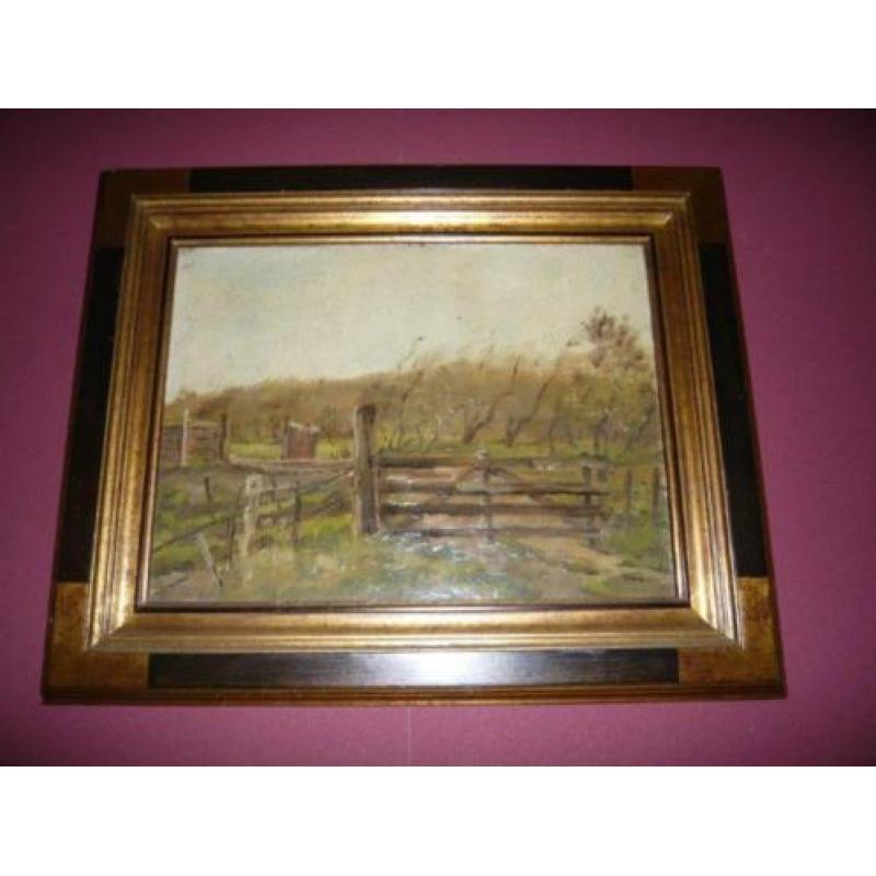 Ton Pape schilderij duinlandschap uit 1942 afm 53x43cm