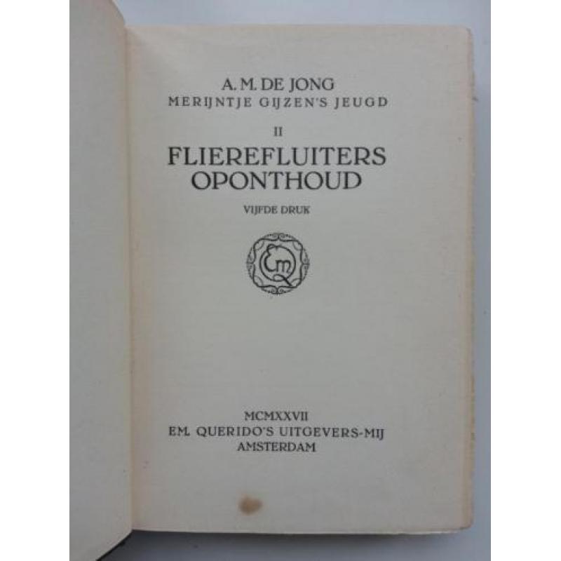 A.M. de Jong - Flierefluiter's oponthoud (Ex.1)