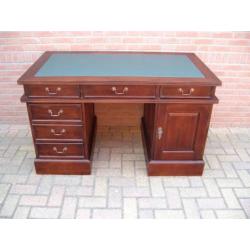 STUNT PRIJS Engels mahonie noten teak bureau buro - Jansen -