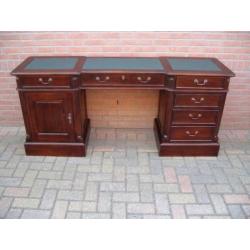 STUNT PRIJS Engels mahonie noten teak bureau buro - Jansen -