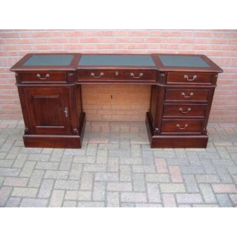 STUNT PRIJS Engels mahonie noten teak bureau buro - Jansen -