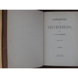 antiek boek uit 1872 / voorlezingen over geschiedenis