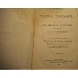 400. Antiek bijbel boek Nieuw testament 1894 Amsterdam