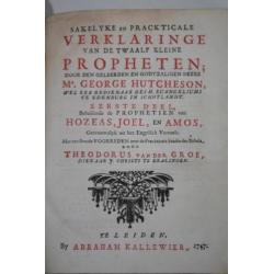 George Hutcheson - Verklaring kleine profeten, deel 1 (1747)