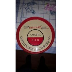 Amstel bier dienblad uit Antilliaanse brouwerij