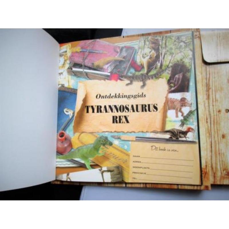 T-Rex~Dinosaurus Boek + OP te zetten Model~3D Boek~Dino Boe