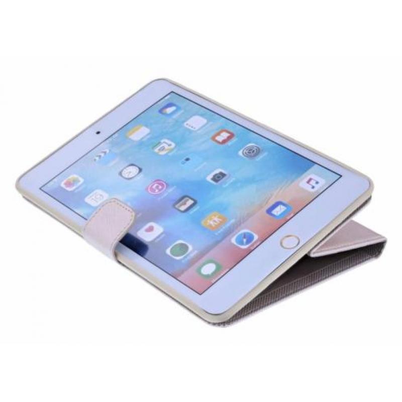 Nuoku Goud TPU BookType Hoesje met Standaard iPad mini 3 /