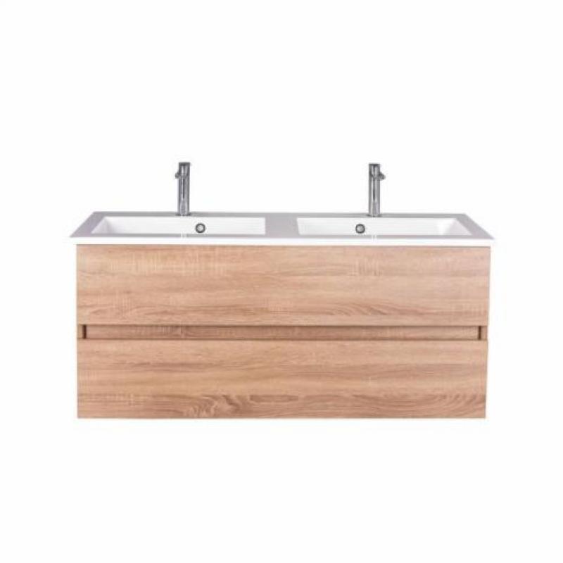 Badmeubel Trendline 90cm Sonoma Oak Softclose (Verschille...