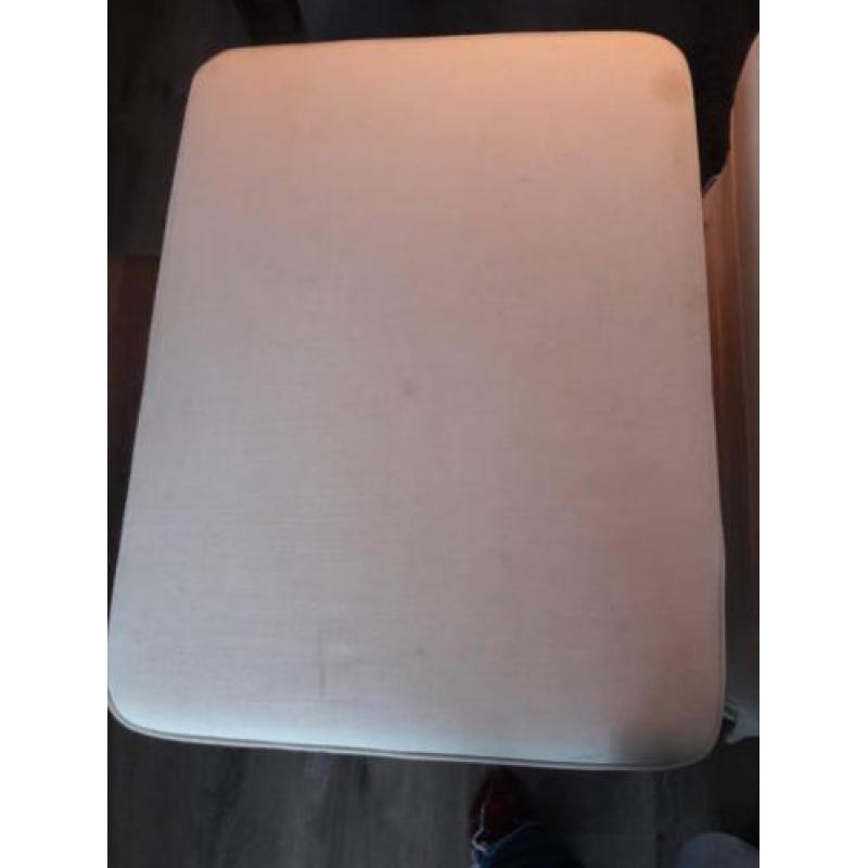 2 x voetenbank ikea ektorp licht beige