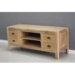 Teak TV meubel 200cm breed in de aanbieding * Indoteak