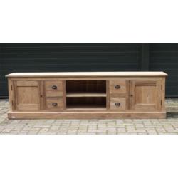 Teak TV meubel 200cm breed in de aanbieding * Indoteak