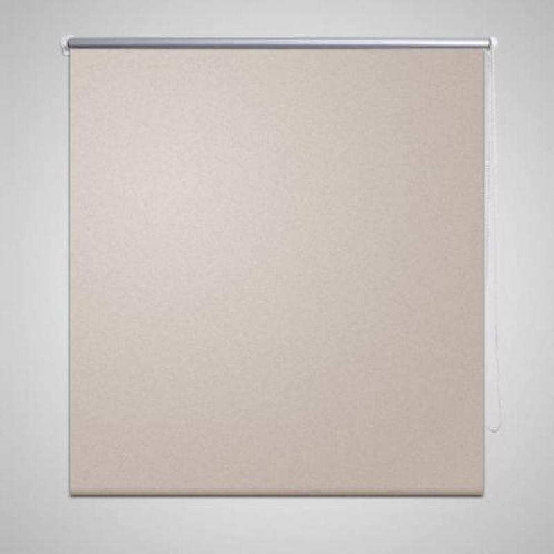 vidaXL Rolgordijn verduisterend 120 x 175 cm beige