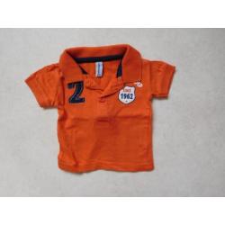 (O19) SALE! Stoer oranje polo shirtje