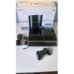 Playstation 3 (PS3) Phat, 80 Gb met 1 controller in doos