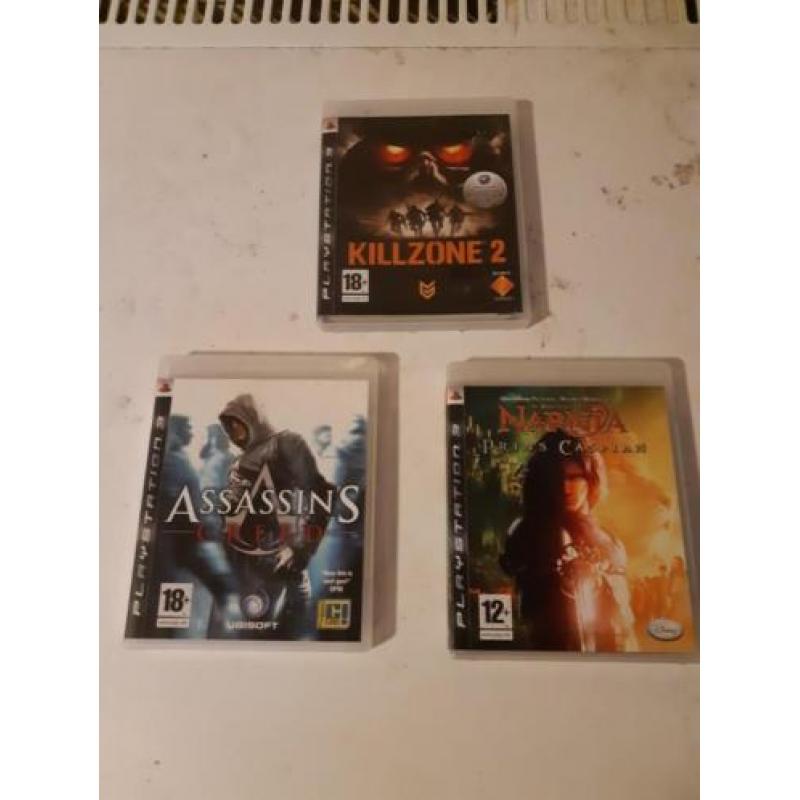 Te koop ps3 met drie games