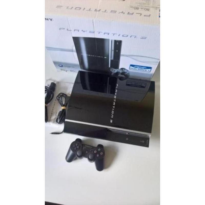 Playstation 3 (PS3) Phat, 80 Gb met 1 controller in doos